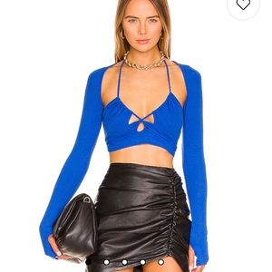 Cobalt Blue Two Piece Top